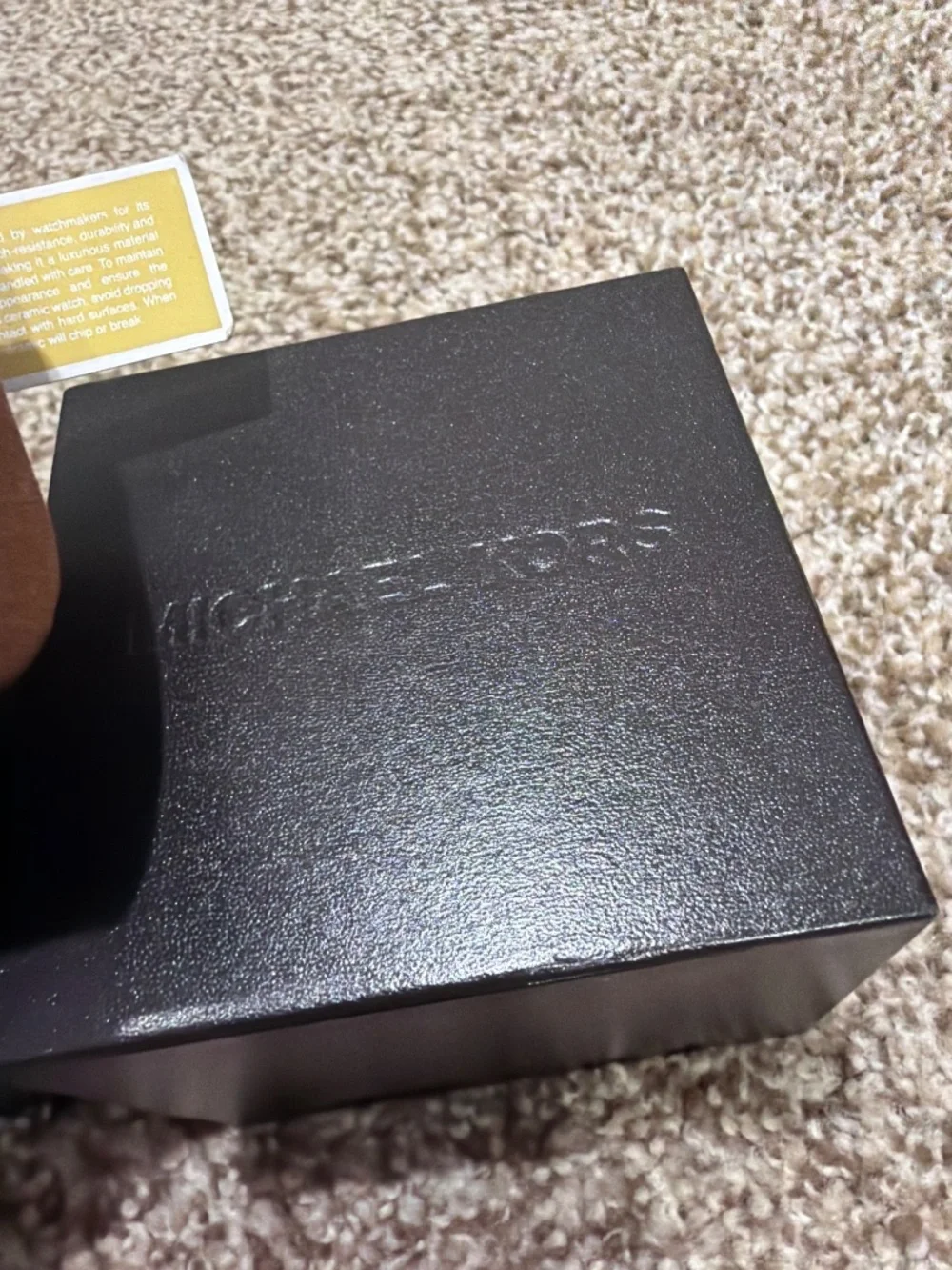 New Michael Kors Watch / Black with Black Rhinestone Face
